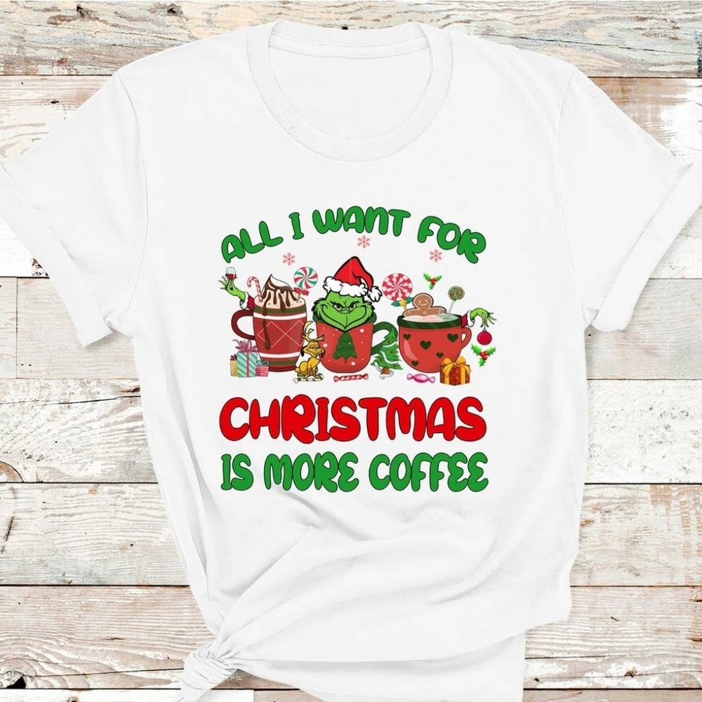 Christmas graphic tee shirt